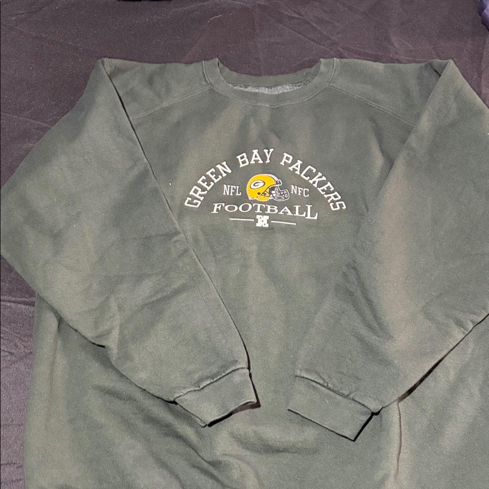 Vintage 1990s NFL Green Bay Packers Men's Crewneck Sweater - Green